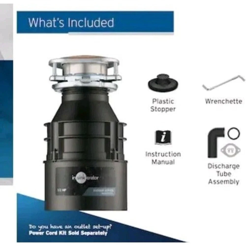 InSinkErator Badger 5XL 1/2 HP Septic Safe Non-corded Garbage Disposal